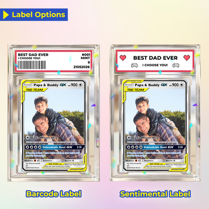 Custom Pokemon Card for Dad - Anime-Inspired Personalized Pokemon Card for Dad - Perfect Gift for Dad - CPC-60