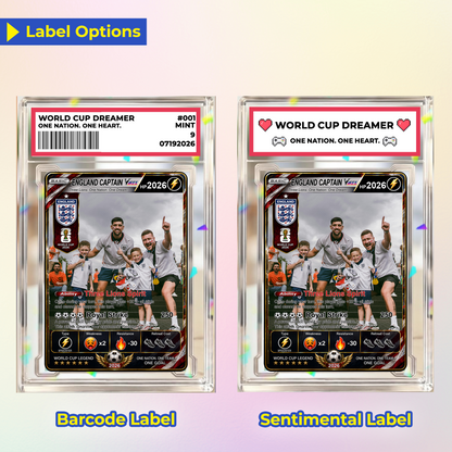 World Cup 2026 Custom Soccer Card, Personalized Football Trading Card, Pokémon-Style Fan Card with Photo, Unique Gift for Soccer Fans - CPC-WC-ENG