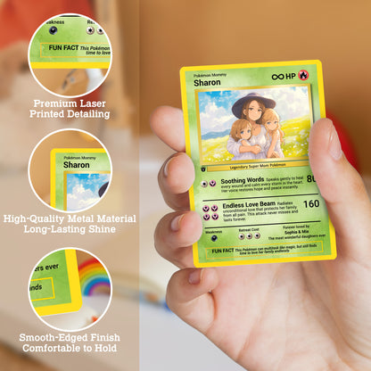 Pokemon Mommy Card - Mother's Day Custom Pokemon Card  - Anime-Inspired Personalized Pokemon Card for Mom | Customizable Trading Cards - CPC-37