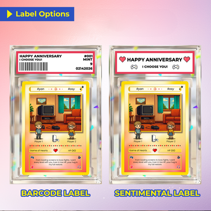 Custom Pokémon Card for Couple - Personalized Pokémon Card with Characters - Customizable Gift for Him and Her - CPC-21.A