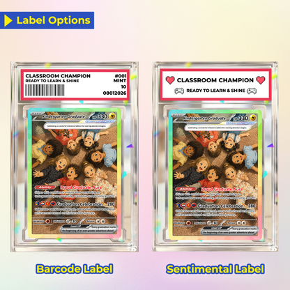 Kindergarten Graduation Custom Pokémon Card, Kindergarten Graduate Personalized Pokémon Card, Graduation Gift for Kindergarten Boy and Girl - First Day of School Gift - CPC-BTS-15