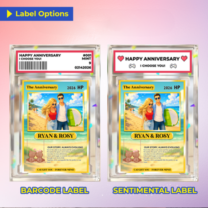 Custom Pokemon Card for Lovers - Personalized Anime-Inspired Pokemon Card - Holographic Effect Available - CPC-27