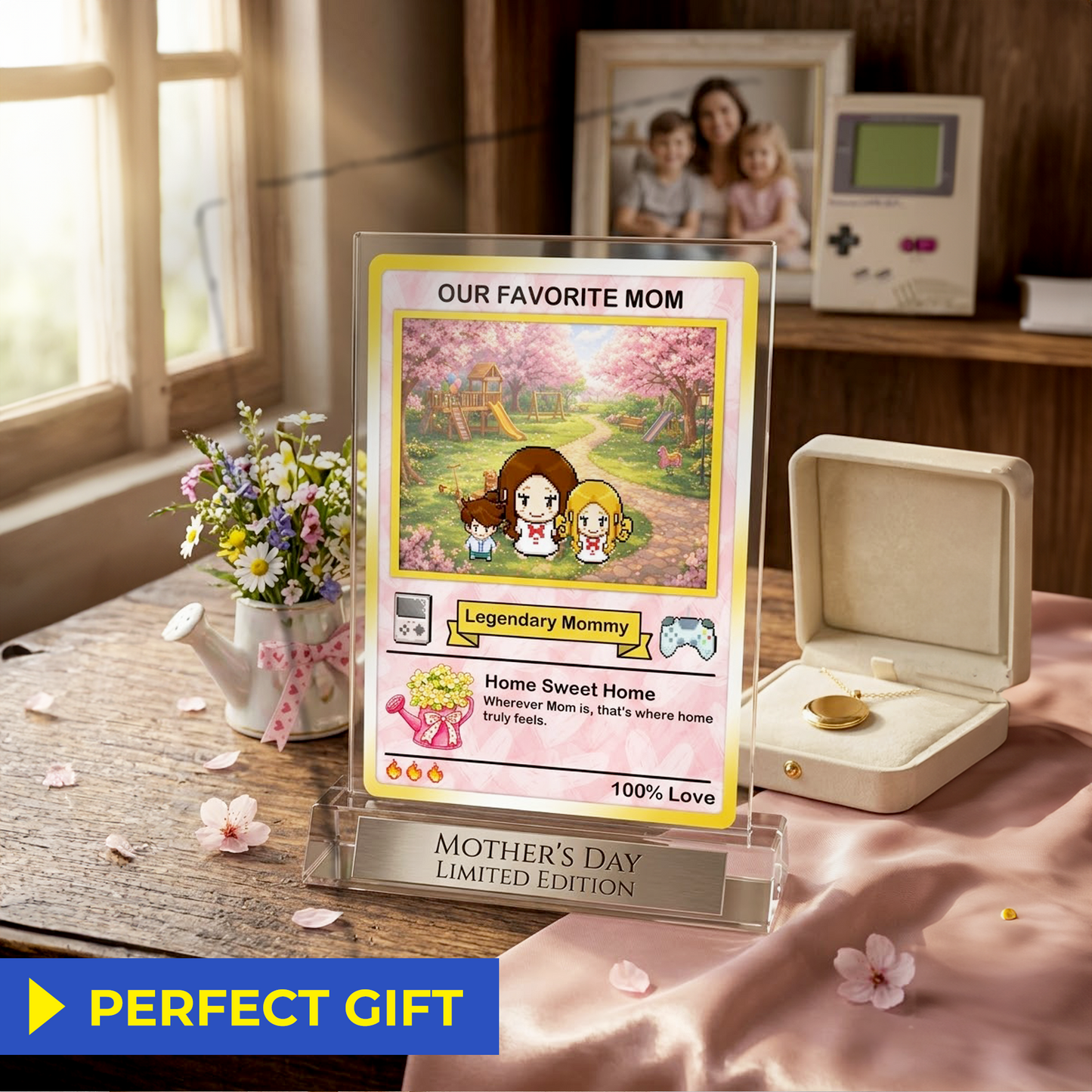 2026 Mother's Day Custom Pokemon Card - Character Personalized Pokemon Card for Mom - Customizable Trading Cards - CPC-80.A