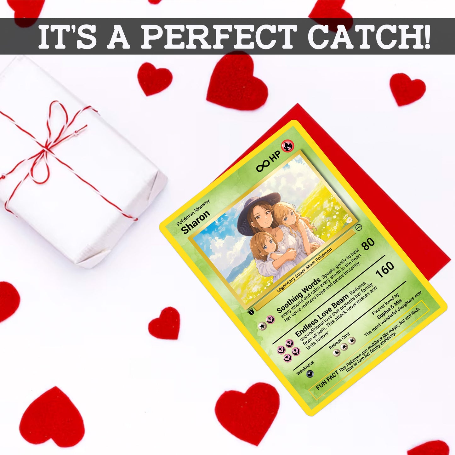 Pokemon Mommy Card - Mother's Day Custom Pokemon Card  - Anime-Inspired Personalized Pokemon Card for Mom | Customizable Trading Cards - CPC-37