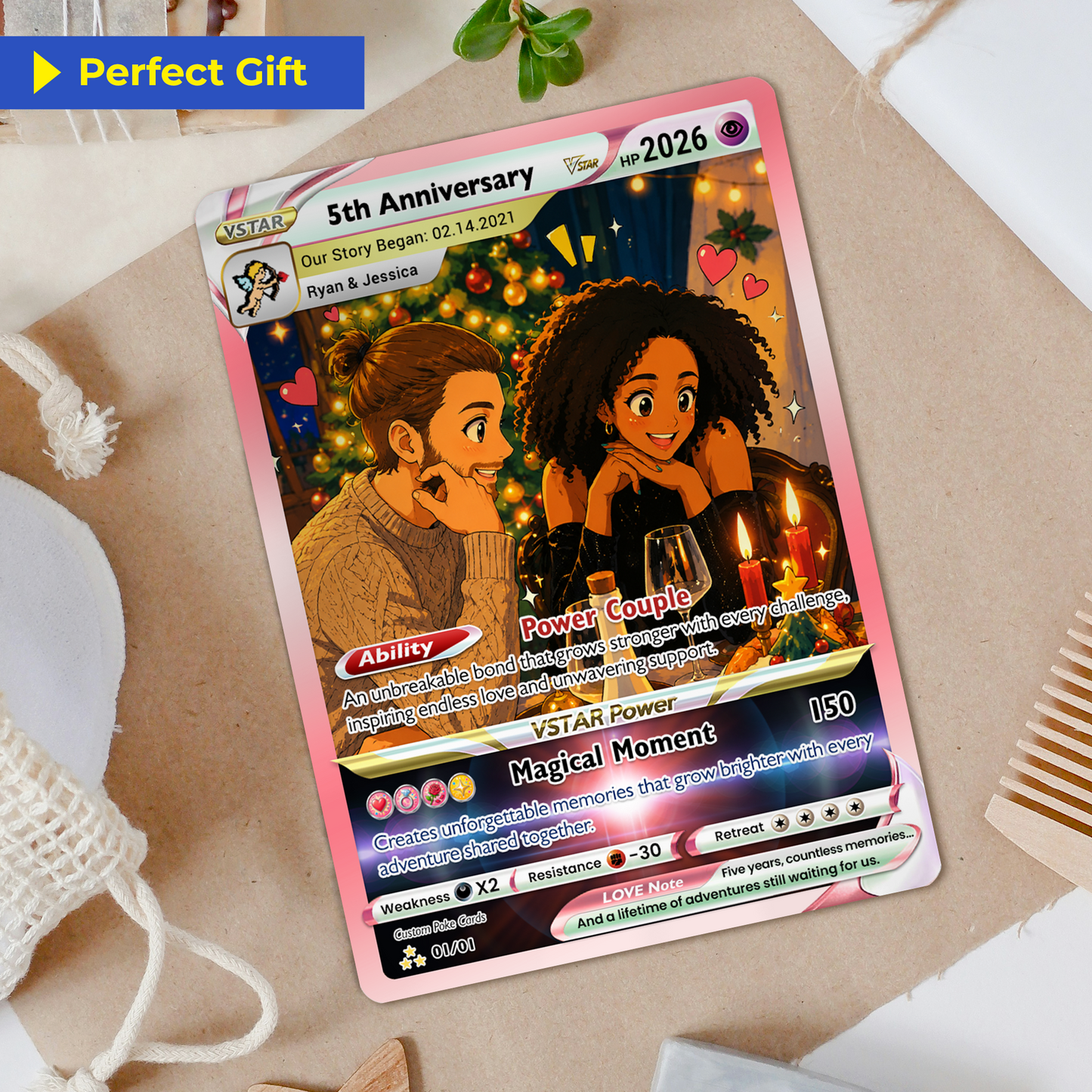 Personalized Pokémon Card with Ghibli Transformation Photo, Comic Style Animated Custom Pokémon Cards, Unique Gift for Him and Her - CPC-150