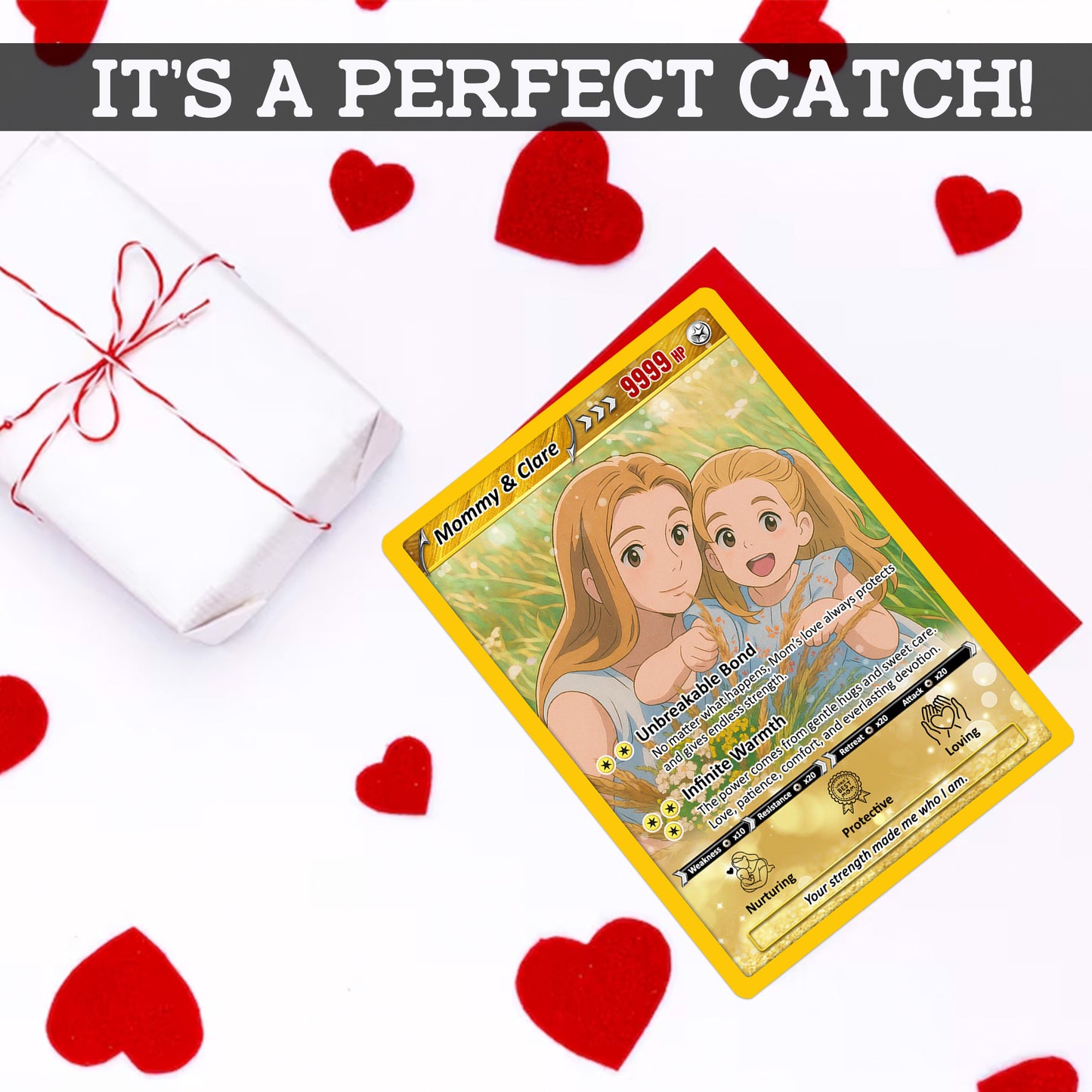 Mother's Day Custom Pokemon Card - Pokemon Mommy Card - Anime-Inspired Personalized Pokemon Card for Mom | Customizable Trading Cards - CPC-39