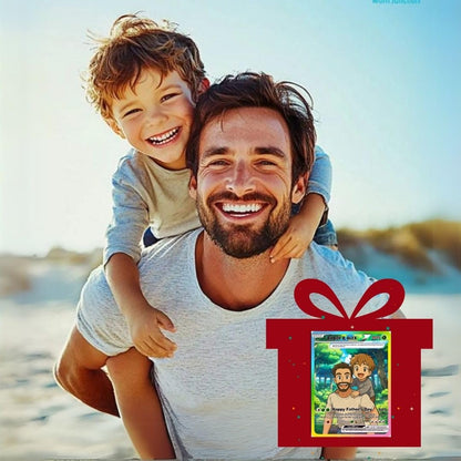 Custom Pokemon Card  - Anime-Inspired Personalized Pokemon Card for Dad - Personalized Poke Card Custom Gift for Dad - CPC-17