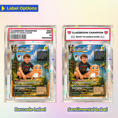 Declan's Dream Team Pokémon Card – One-of-a-Kind Custom Card Inspired by His Original Artwork | Personalized Family Keepsake (2026 Edition)