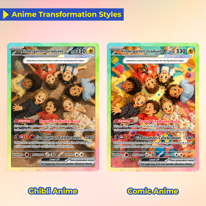 Kindergarten Graduation Custom Pokémon Card, Kindergarten Graduate Personalized Pokémon Card, Graduation Gift for Kindergarten Boy and Girl - First Day of School Gift - CPC-BTS-15