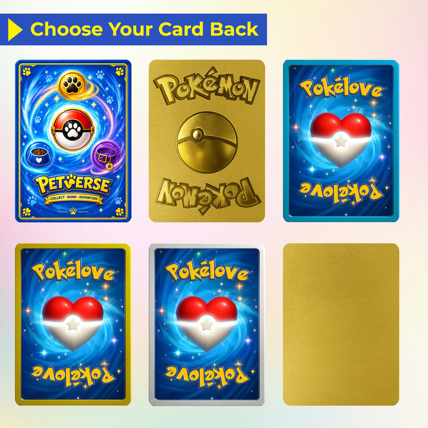 Custom Pokémon Card for Pet Lovers - Personalized Pokemon Card with Pet Photo for Dog Mom, Cat Mom, Dog Dad, Cat Dad - CPC-Pet-01