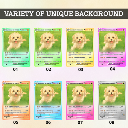 Custom Pokémon Card for Pet Lovers, Personalized Pokémon Card with Pet Photo for Dog Mom Cat Mom Dog Dad Cat Dad - CPC-57