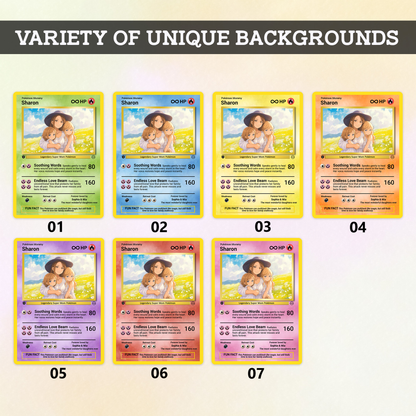 Pokemon Mommy Card - Mother's Day Custom Pokemon Card  - Anime-Inspired Personalized Pokemon Card for Mom | Customizable Trading Cards - CPC-37