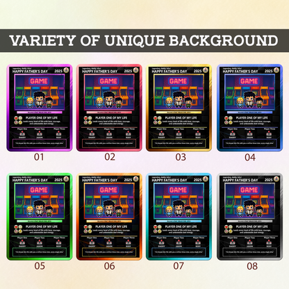 Best Dad Custom Pokemon Card by Pixel Characters  - Anime-Inspired Personalized Pokemon Card for Dad - Customizable Trading Cards with Photo - CPC-47