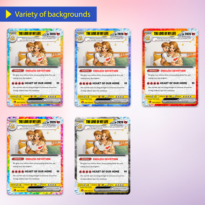 Happy Mother's Day Pokémon Card for Wife - Personalized Pokemon Card - Customizable Gift from Husband | Ghibli - Anime Style Trading Card - CPC-92.A