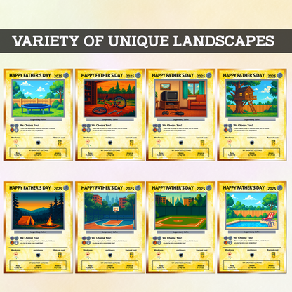 Father's Day Custom Pokemon Card by Pixel Characters  - Anime-Inspired Personalized Pokemon Card for Dad - Customizable Trading Cards with Photo - CPC-38