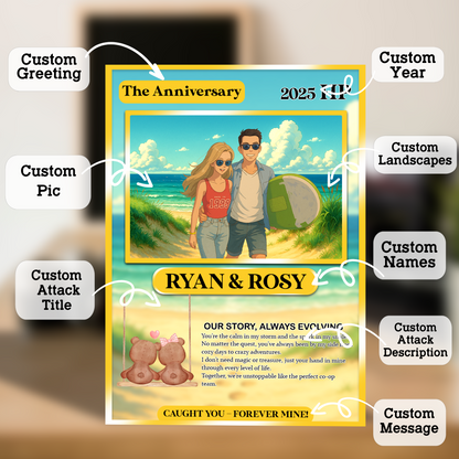 Custom Pokemon Card for Lovers - Personalized Anime-Inspired Pokemon Card - Holographic Effect Available - CPC-27