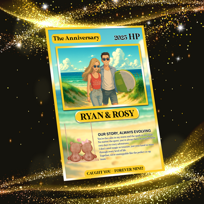 Custom Pokemon Card for Lovers - Personalized Anime-Inspired Pokemon Card - Holographic Effect Available - CPC-27