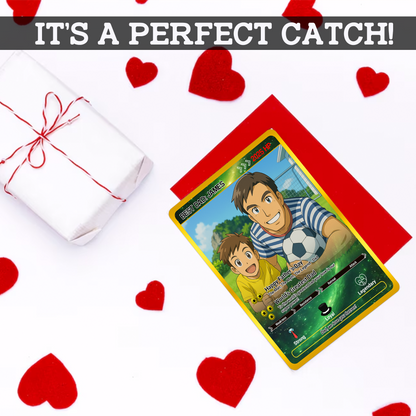 Father's Day Custom Pokemon Card  - Anime-Inspired Personalized Pokemon Card for Dad | Daddy & Me Customized Poke Gift - Customizable Trading Cards - CPC-31
