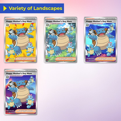 Funny Mother’s Day Custom Pokémon Card for Trainer Mom - Personalized Pokemon Card - Customizable Character Gift from Supporter, Husband, Son & Daughter - CPC-78.C