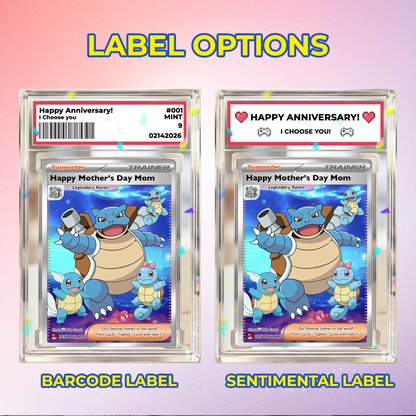 Funny Mother’s Day Custom Pokémon Card for Trainer Mom - Personalized Pokemon Card - Customizable Character Gift from Supporter, Husband, Son & Daughter - CPC-78.C