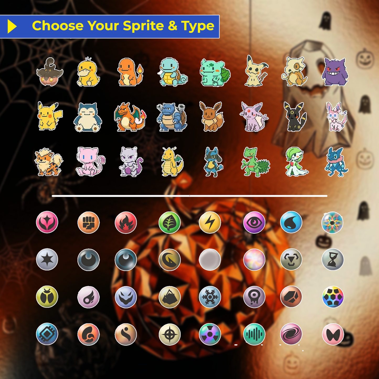 Family Halloween Custom Pokémon Cards with Anime Picture, Personalized Pokemon Cards, Animated Gifts for Family Memebers - CPC-hlw-02