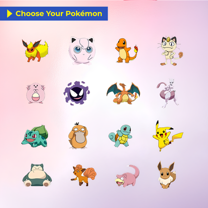 Hand-Drawn Characters Custom Pokemon Card, Personalized Pokemon Card for Couples, Perfect Gift for Him & Her - CPC-153.A