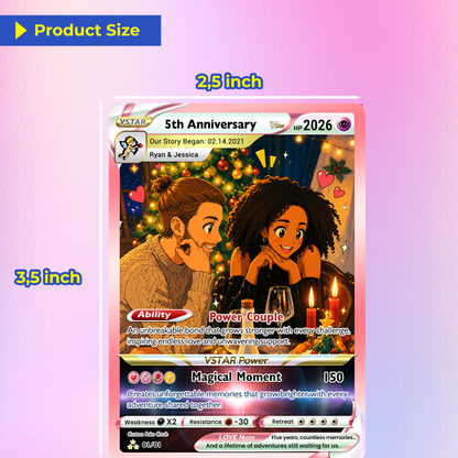 Personalized Pokémon Card with Ghibli Transformation Photo, Comic Style Animated Custom Pokémon Cards, Unique Gift for Him and Her - CPC-150