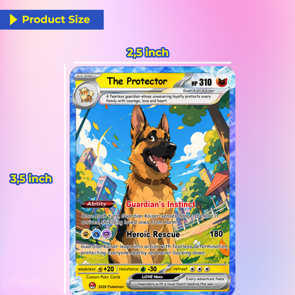 For Pet Lovers Custom Pokémon Card - Personalized Poke Cards by Pet Photo - Unique Gift for Dog Mom, Cat Mom, Dog Dad, Cat Dad - CPC-Pet-03