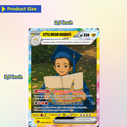Graduation Gift for Kindergarten Boy and Girl, Kindergarten Graduate Personalized Pokémon Card, Kindergarten Graduation Custom Pokémon Card - First Day of School Gift - CPC-BTS-17