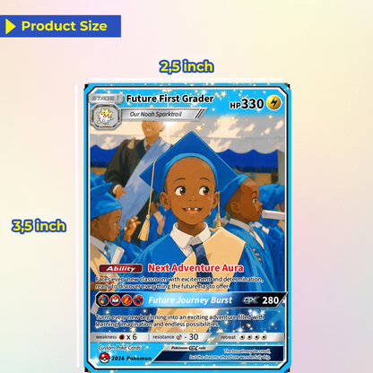 Kindergarten Graduate Personalized Pokémon Card, Kindergarten Graduation Custom Pokémon Card, Graduation Gift for Kindergarten Boy and Girl - First Day of School Gift - CPC-BTS-16