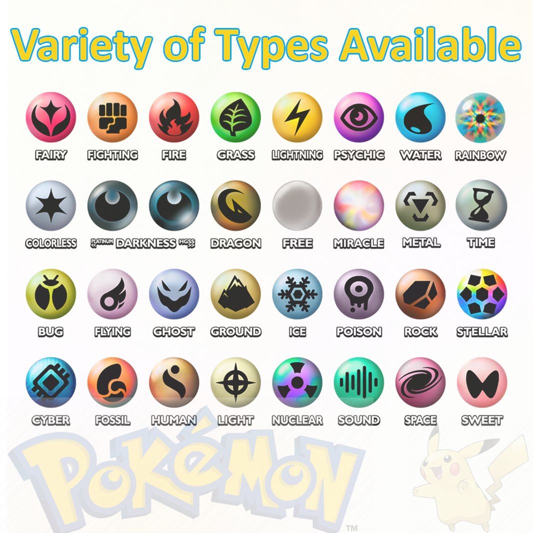 Custom Pokémon Cards with Anime Picture, Personalized Poke Cards Animated Style Gifts for Him and Her - CPC-04