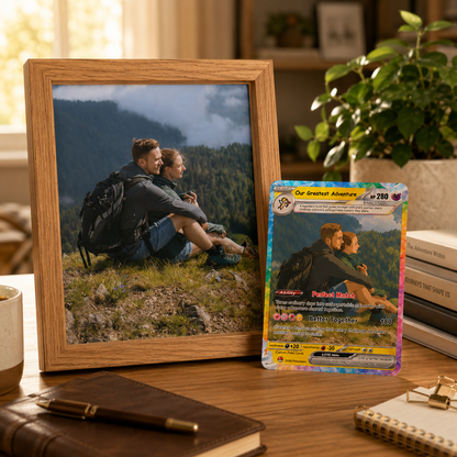 Custom Pokémon Cards with Animated Picture, Personalized Poke Cards by Ghibli & Comic Anime Style, Customizable Pokémon Gift for Him and Her - CPC-151