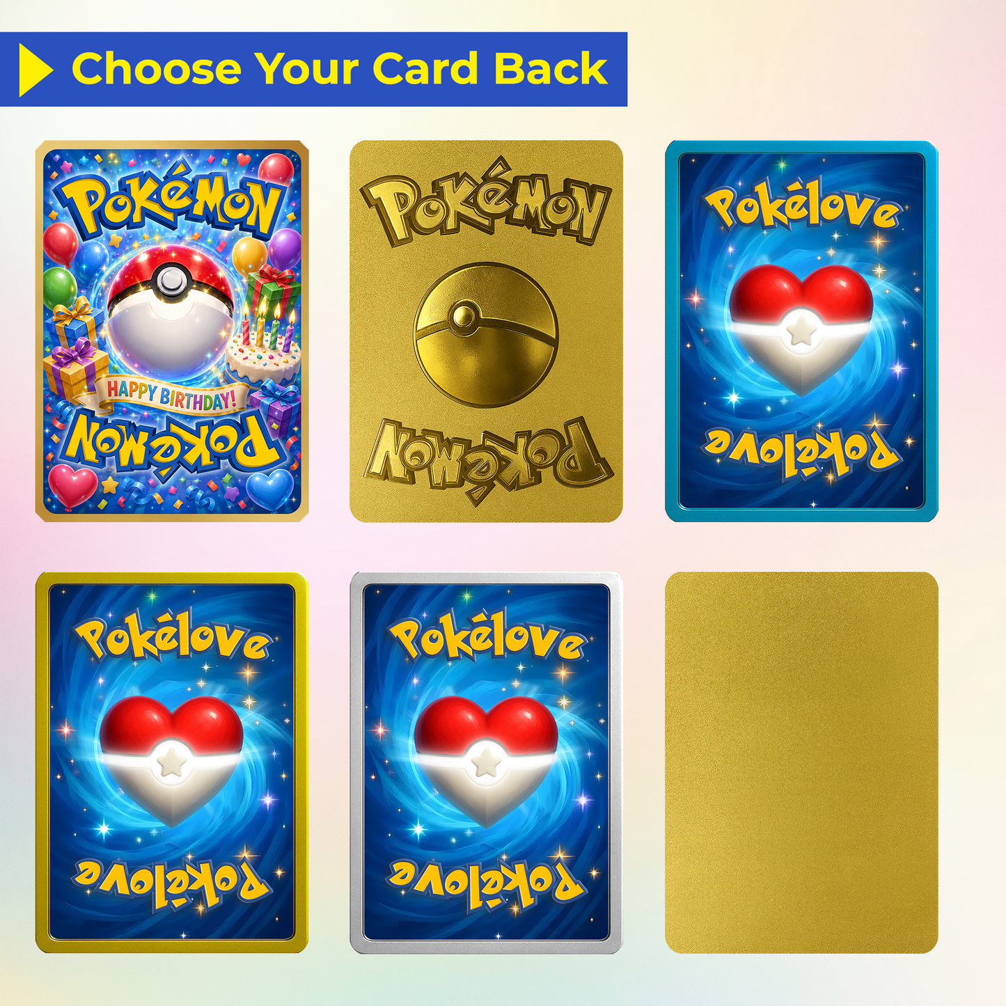 Happy Birthday Custom Pokémon Card - Pixel Characters Personalized Pokémon Card - Unique Gift for Date of Birth - Best Anime-Inspired Cards for Friends, Son, Daughter, Partner - CPC-13