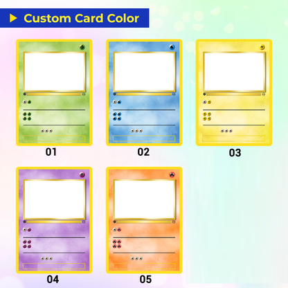 Custom Pokémon Card for Pet Lovers, Personalized Trading Card with Dog Cat Photo for Best Dad Dog Mom Cat - CPC-07